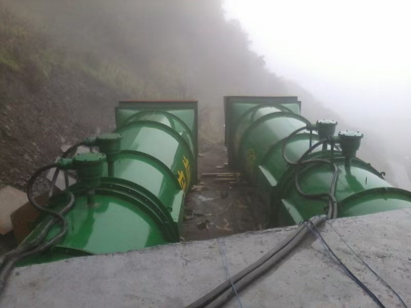 礦用風機施工現(xiàn)場